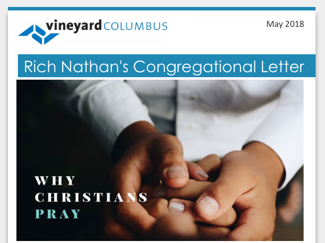 Vineyard Columbus - Congregational Newsletter